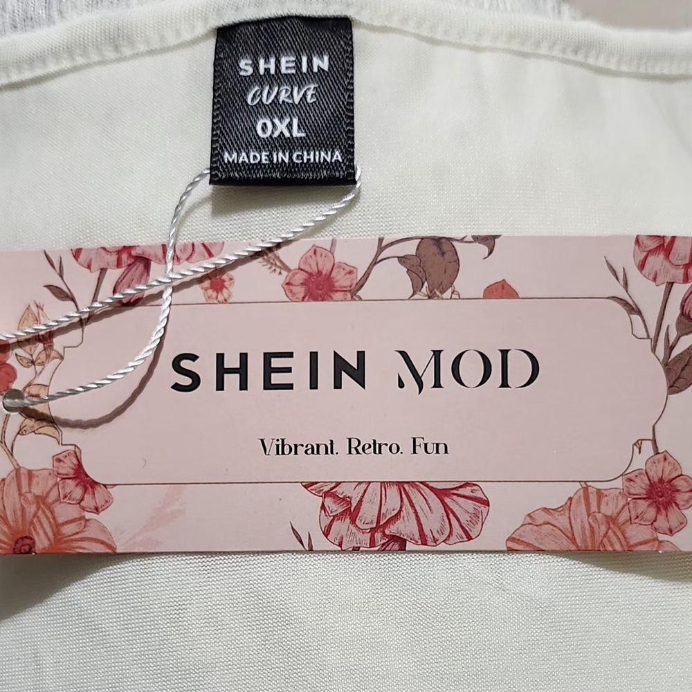 SHEIN White Floral Embroidered Tank Top - Picture 6 of 12